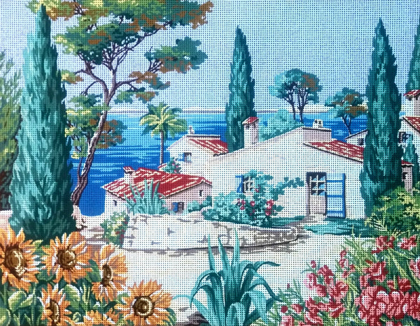 Mediterranean Seascape Tapestry Canvas by Gobelin 14.825