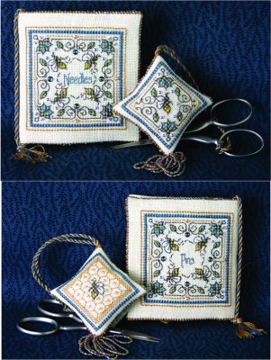 "Crystal Honey" Needlebook & Fob Set BC-C15 by The Bee Cottage