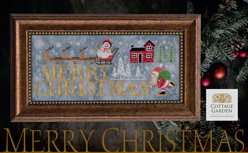 Merry Christmas (CGS 1066) by Cottage Garden Samplings