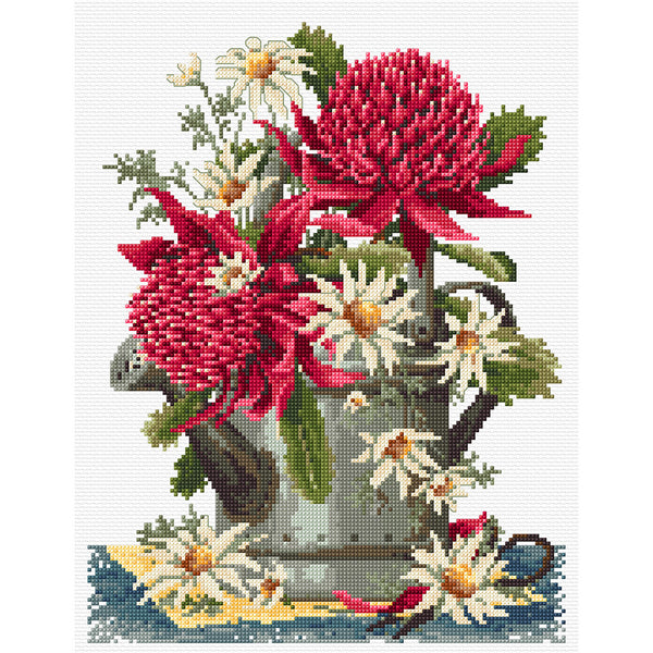 Waratahs & Flannel Flowers FJP-2003 by Country Threads