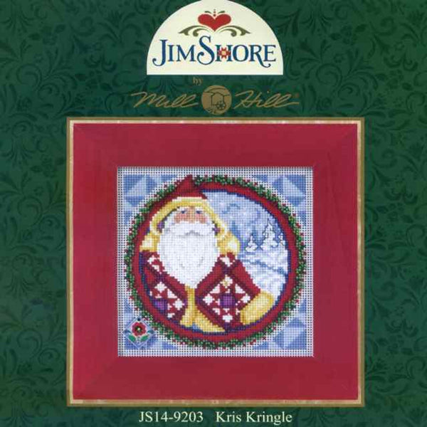 Kris Kringle -  Beaded Cross Stitch Kit by Jim Shore for Mill Hill  (JS14-9203)