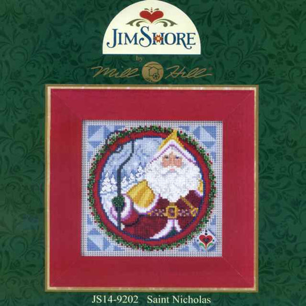 Saint Nicholas -  Beaded Cross Stitch Kit by Jim Shore for Mill Hill  (JS14-9202)