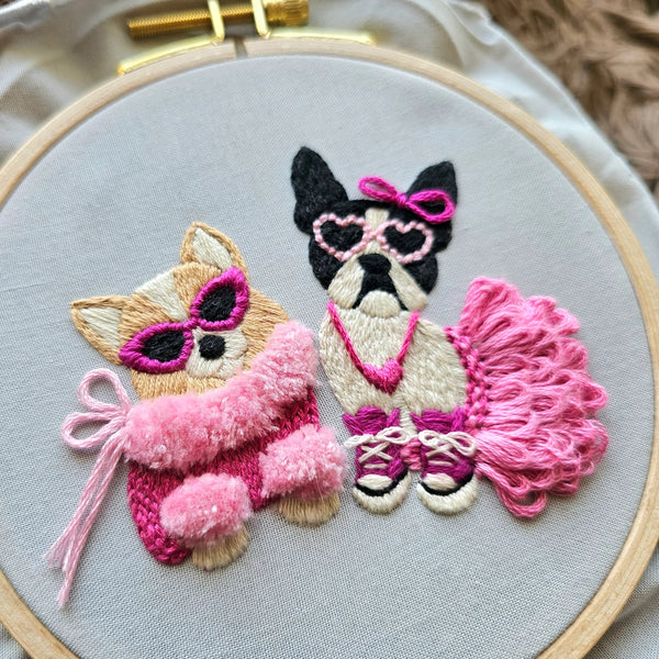 Pawty Time Embroidery Kit by Jessica Long