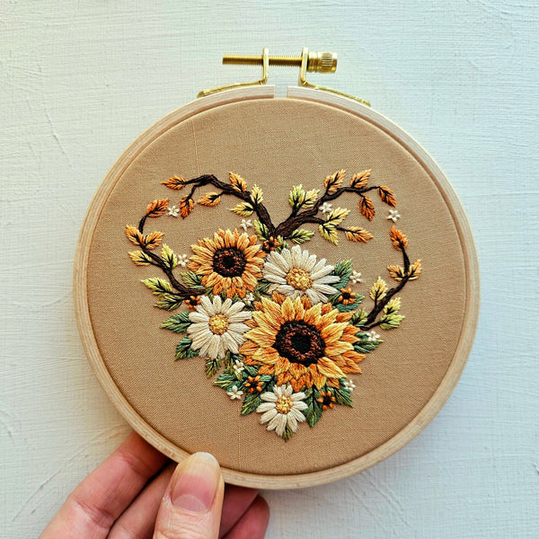 Fall in Love Embroidery Kit by Jessica Long