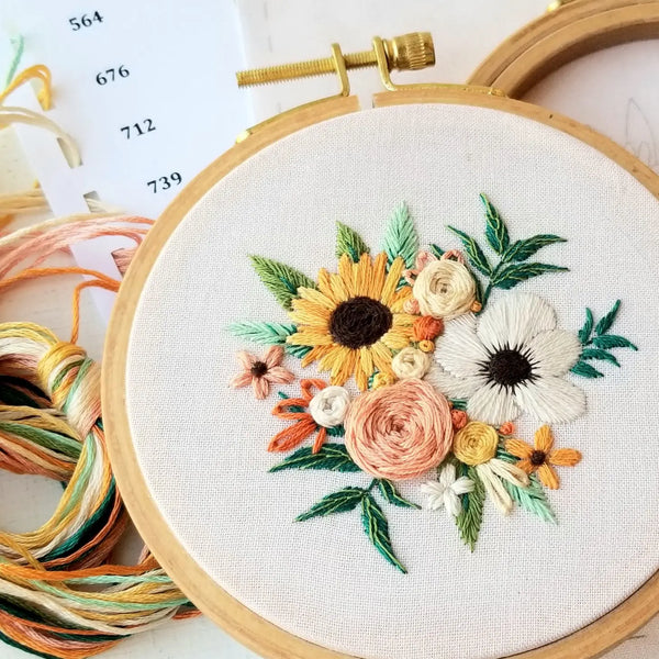 Cozy Harvest Embroidery Kit by Jessica Long