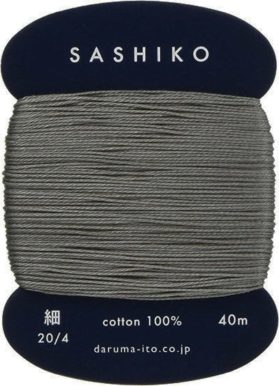 Sashiko Thin Thread 40m - Dark Grey 229