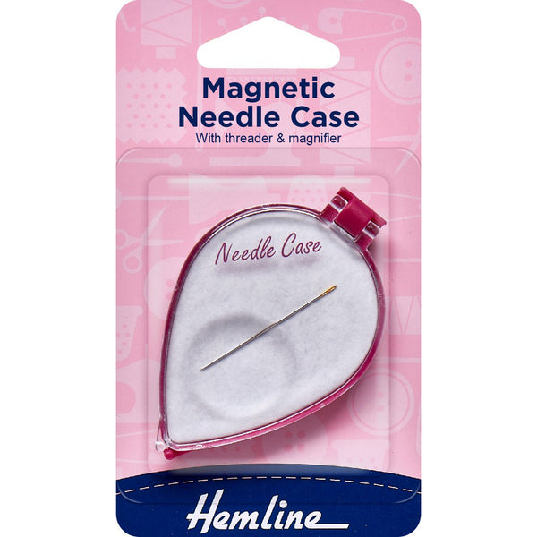 Magnetic Needle Case with Threader and Magnifier by Hemline 278