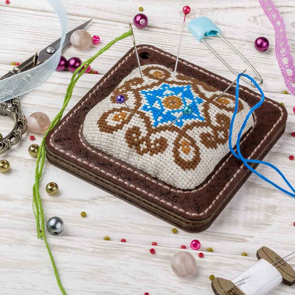 Pin Cushion Needlecraft Kit - FLTL-031 by Wonderland Crafts