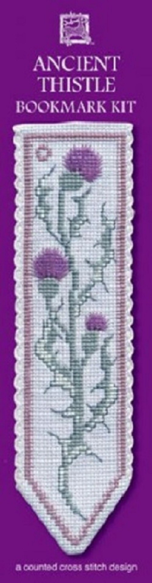 Ancient Thistle Bookmark Kit by Textile Heritage