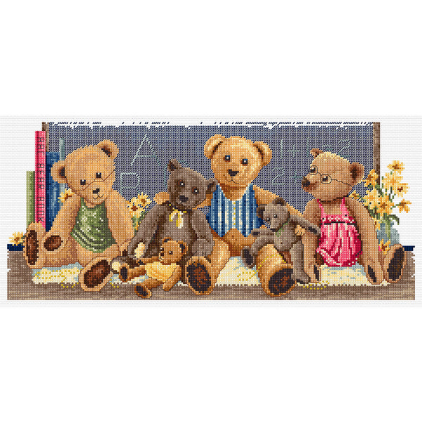 Classroom Teddies FJ-3001 by Country Threads