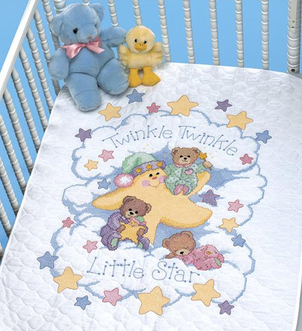 Twinkle Twinkle Quilt Stamped Cross Stitch Kit 3171 by Dimensions