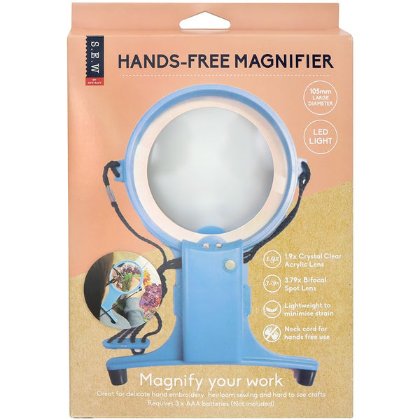 Hands Free Magnifier with LED Light by Sew Easy