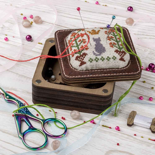 Pin Cushion Storage Needlecraft Kit - FLTL-034 by Wonderland Crafts