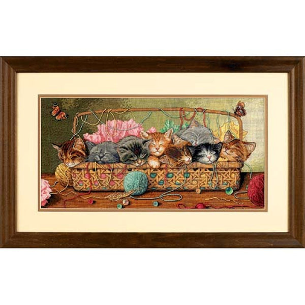 Kitty Litter Cross Stitch Kit 35184 Gold Collection by Dimensions