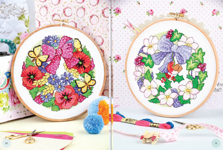Model Stitcher Cross Stitch Flower Models by Lesley Teare – Stitchers' Corner Australia