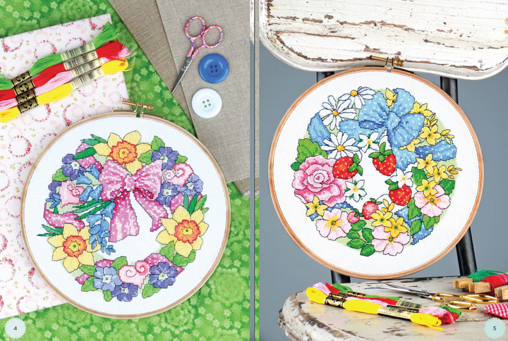 Model Stitcher Cross Stitch Flower Models by Lesley Teare – Stitchers' Corner Australia