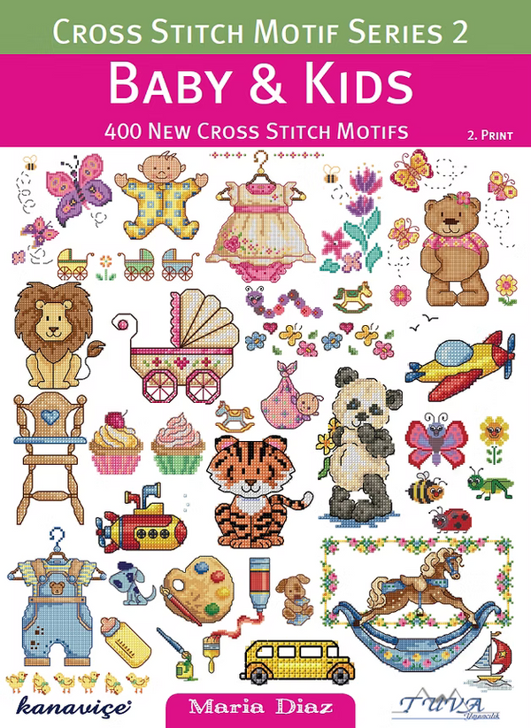 Cross Stitch Motif Series 2: Baby & Kids by Maria Diaz