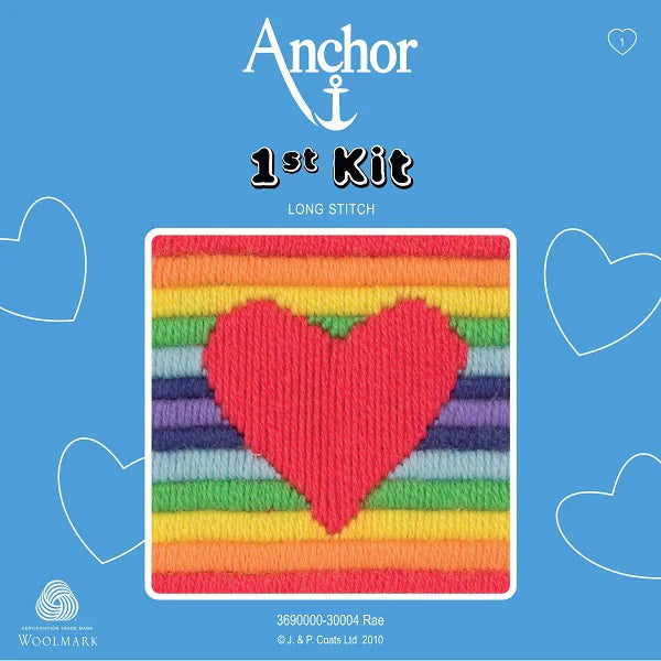 Rae (Heart) Long Stitch Kit 30004 1st Kit by Anchor