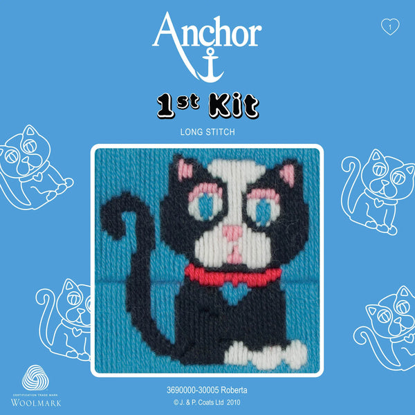 Roberta (Cat) Long Stitch Kit 30005 1st Kit by Anchor