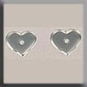 Mill Hill - Glass Treasures - 12234 Very Petite Flat Heart Crystal