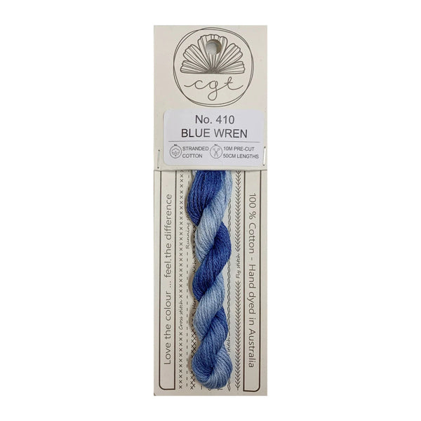 Cottage Garden Threads Stranded Blue Wren 410