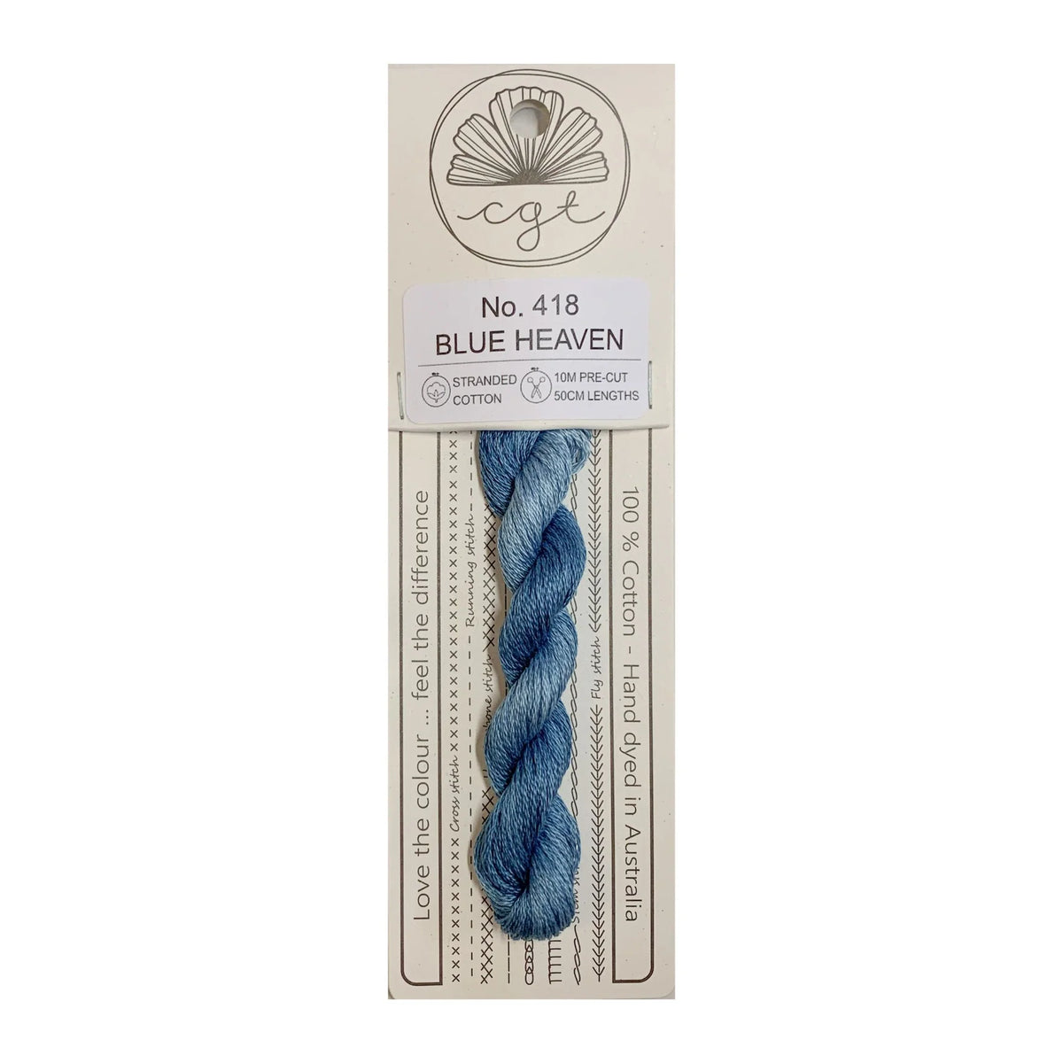 Cosmo Stranded Thread 718 Cottage Garden Threads Stranded Blue Heaven 418 – Stitchers' Corner ...