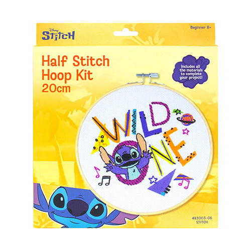 Disney Half Stitch 20cm Hoop Kit - Stitch 483003-06