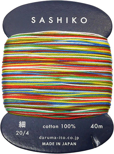 Sashiko Thread Thin Variegated 501 - Paper Balloon
