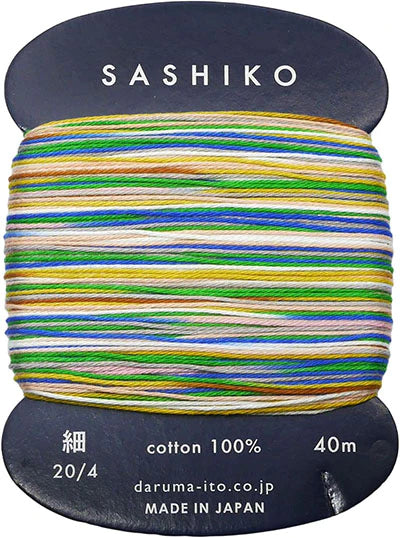 Sashiko Thread Thin Variegated 502 - Paper Tanabata