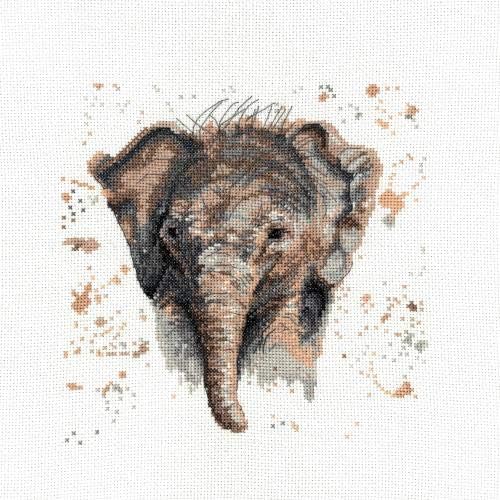 Eliza The Elephant - Bree Merryn Fine Art Cross Stitch Kit by My Cross Stitch BMCS10