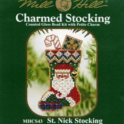St. Nick Stocking - Mill Hill Beaded Ornament Cross Stitch Kit (MHCS43)