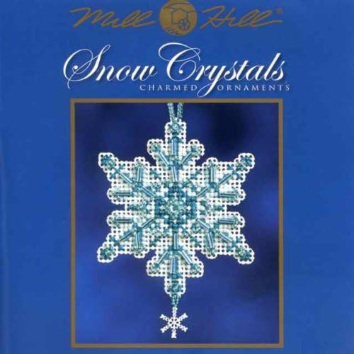 Aqua Crystal - Mill Hill Snow Crystals Charmed Beaded Ornament Kit (MH16-2301)