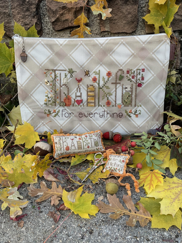 Thankful Bag Cross Stitch Pattern by Shepherd's Bush