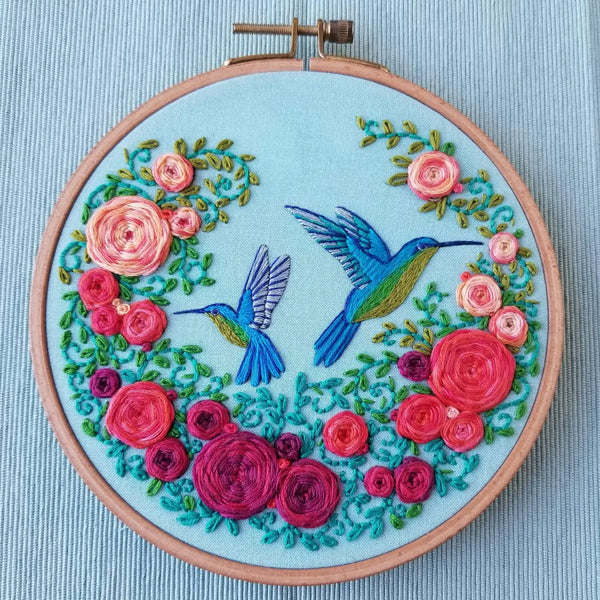 Summer Birds Embroidery Kit by Jessica Long