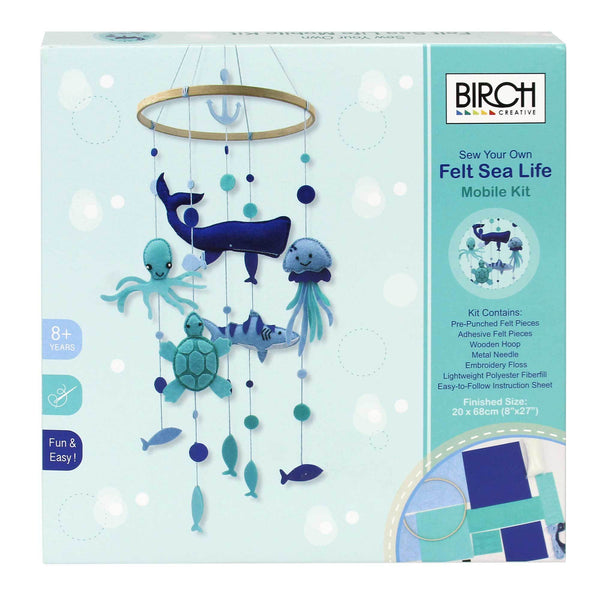 Sea Life Felt Mobile Craft Kit by Birch 585235