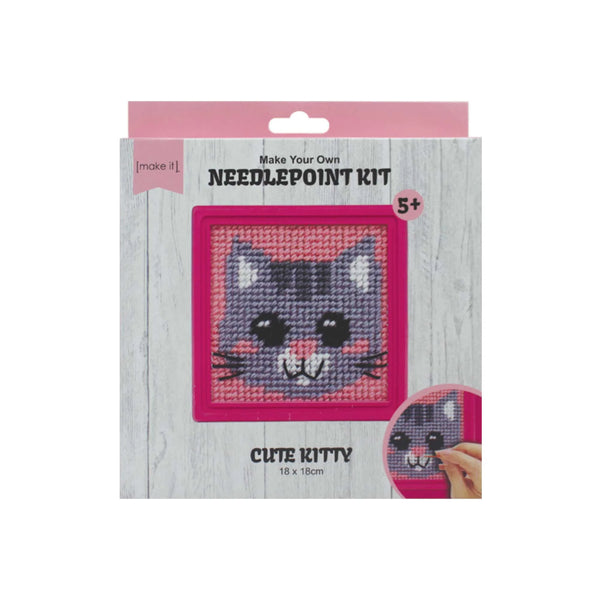 Make it Needlepoint Kit - Cute Kitty 585408-KITTY