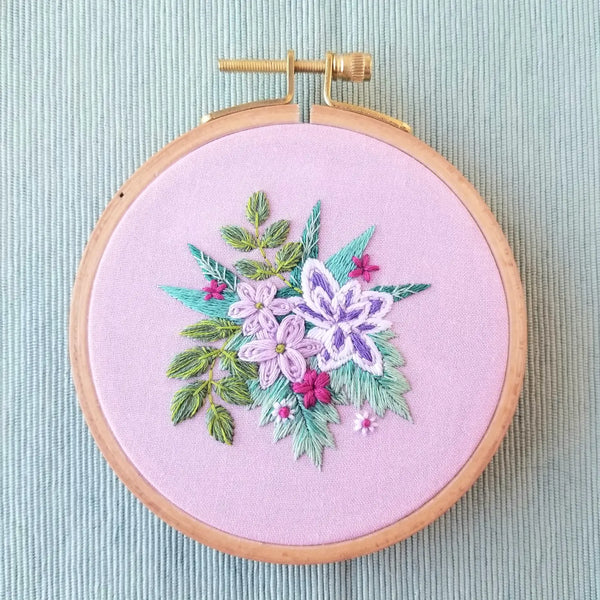 Tender Petals Embroidery Kit by Jessica Long