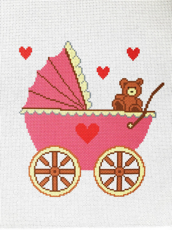Baby Birth Record No Count Cross Stitch Kit by GobelinL 60104