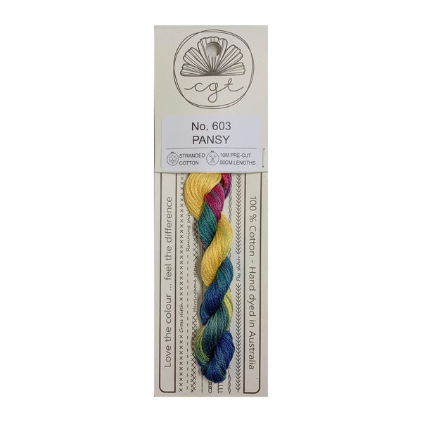 Cottage Garden Threads Stranded Pansy 603