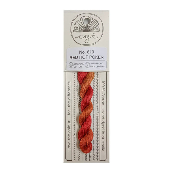 Cottage Garden Threads Stranded Red Hot Poker 610