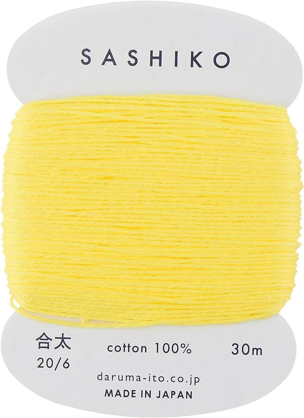Sashiko Thick Thread 30m - Yellow 203