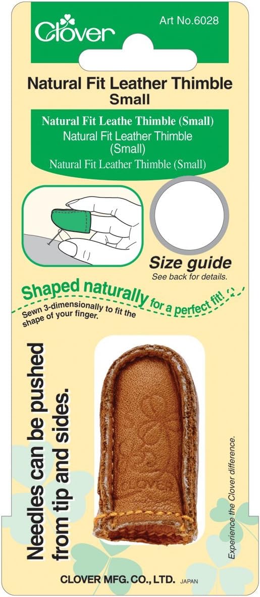 Natural Fit Leather Thimble by Clover