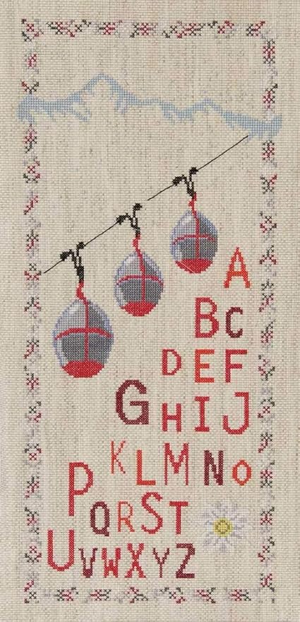 Mountain Alphabet Counted Cross Stitch Kit by DMC BK1610