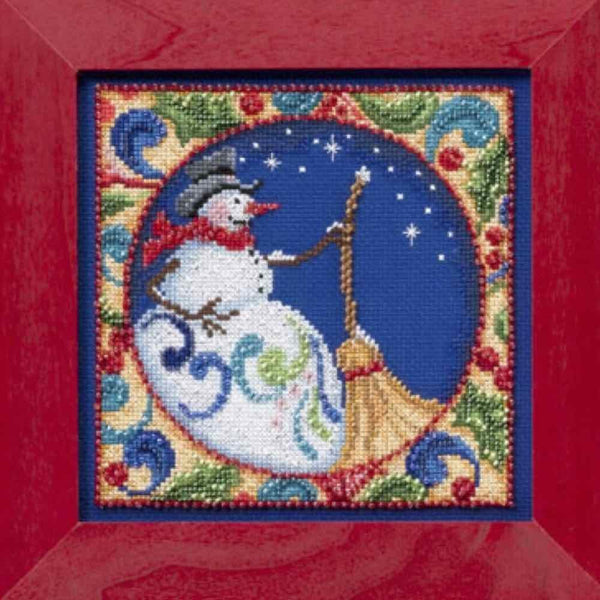 Snowman Beaded Cross Stitch Kit by Jim Shore for Mill Hill JS30-4103