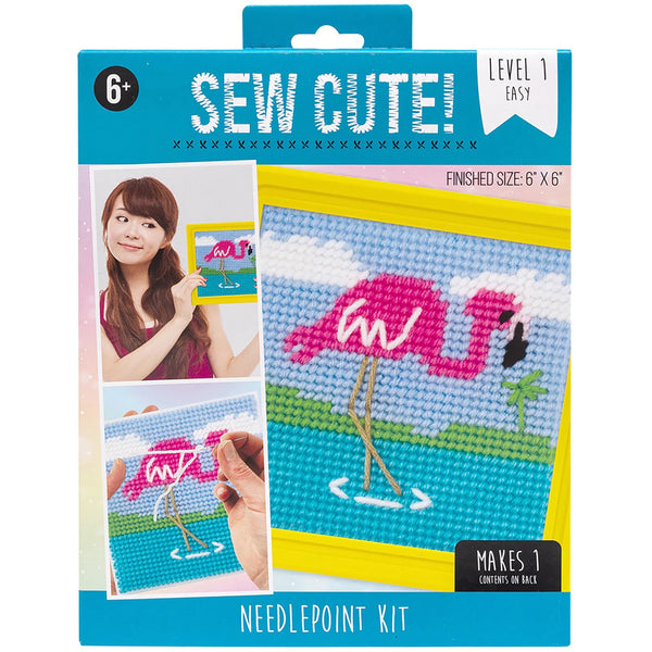 Flamingo Needlepoint Kit by Sew Cute 74654