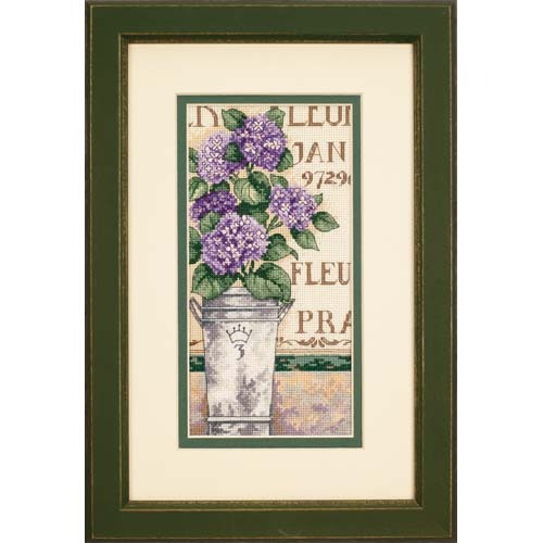 Hydrangea Floral Petites Cross Stitch Kit 65092 Gold Collection by Dimensions