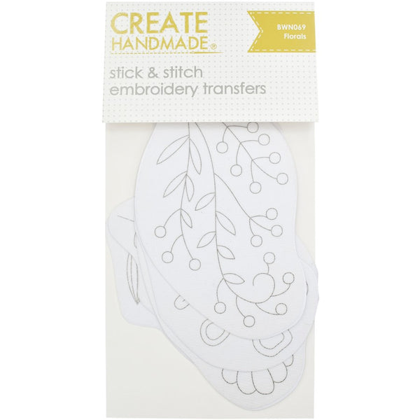 Florals Stick & Stitch Embroidery Transfers BWN069 by Create Handmade