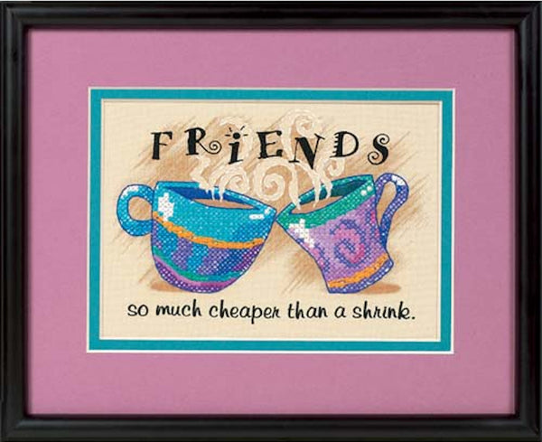 Cheaper Than a Shrink Stamped Cross Stitch Kit by Dimensions 6980