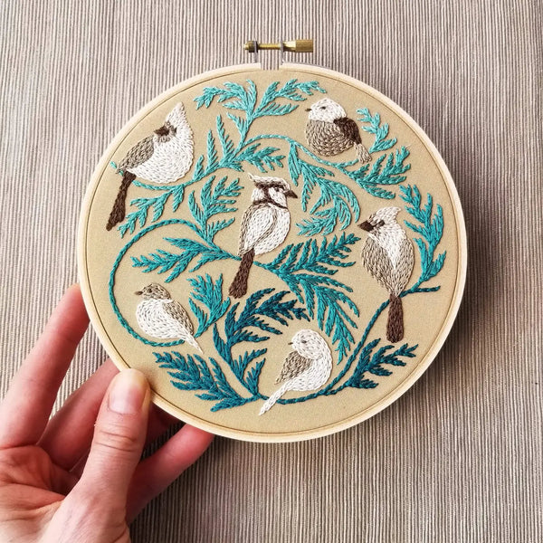 Winter Birds Embroidery Kit - by Jessica Long