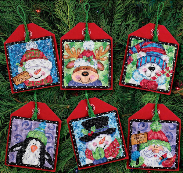 Christmas Pals Ornaments Cross Stitch Kit 70-08842 by Dimensions